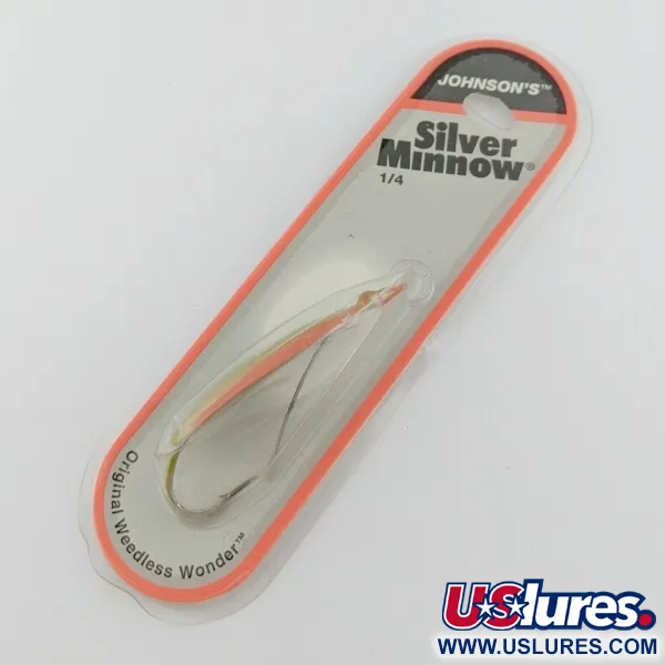 Johnson Silver Minnow Weedless, 21g Zelená/Oranžová/Nikl, plandavka #24267