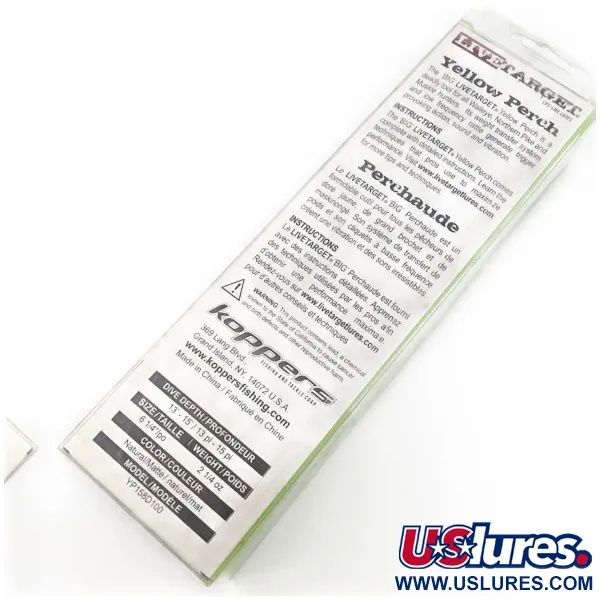 LiveTarget Yellow Perch 16, Yellow Perch, 90g, hlubokopotápivý wobler #24273