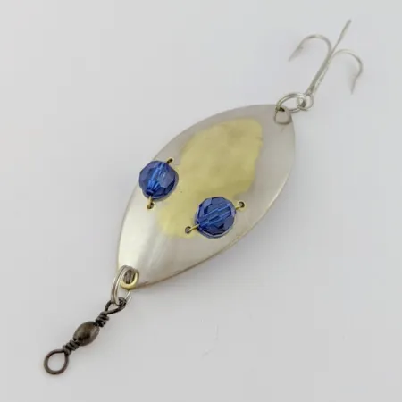 Hofschneider Red Eye Wiggler, 25g stříbrná/mosazná, plandavka #24287