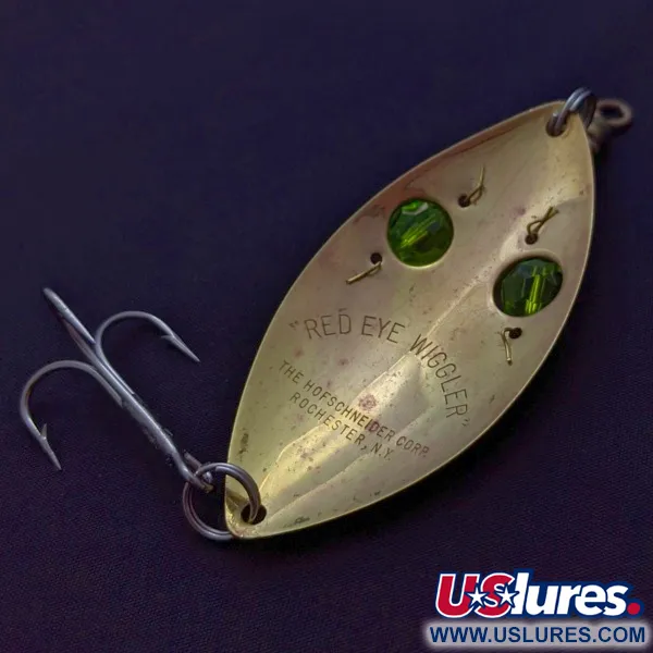 Hofschneider Red Eye Wiggler, 25g zlato-zelená, plandavka #24288