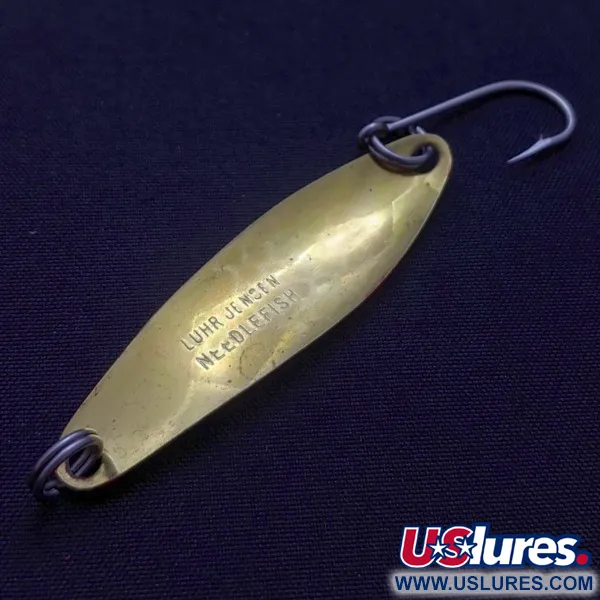 Luhr Jensen Needlefish 2, 3g, bílá/červená/mosaz, plandavka #24417