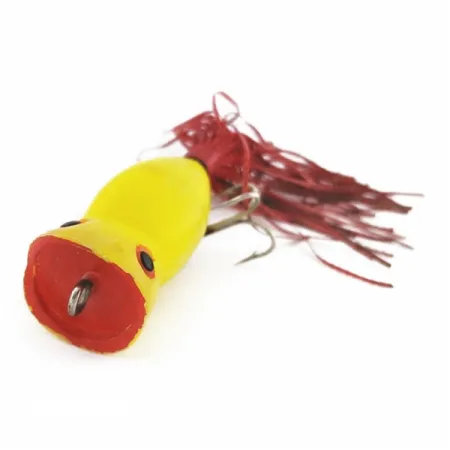 Atlantic Lures Paradise Popper Popper, Yellow, 10g, Rubber Skirt, #24494