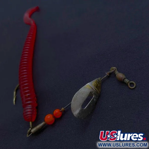 Pflueger June Bug №4 Rotačka, Červená/Nikl, 6 g, Offset Arm, #24501