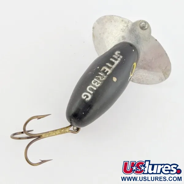 Arbogast Jitterbug Hladinový wobler, Černá, 4 g, Kovová lopatka, #24507