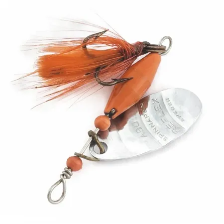 Abu Garcia Spinnaren Reflex Třpytka, Nickel/Red, 4 g, #24622