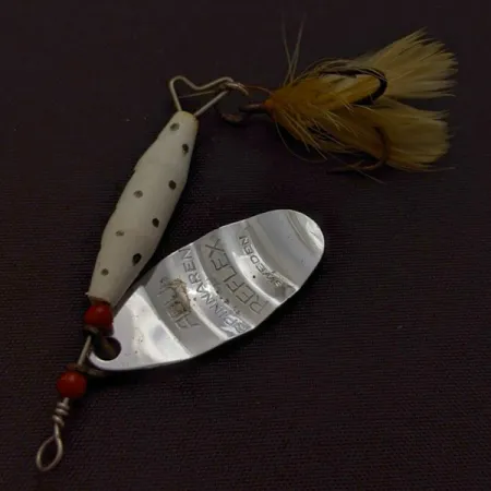 Abu Garcia Spinnaren Reflex Třpytka, Bílá, 7 g, Peří, #24644