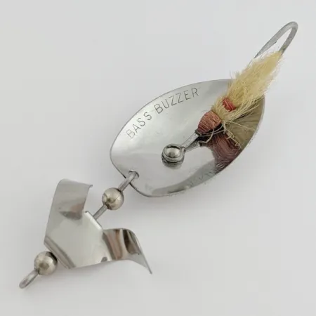 Třpytka Brown's Bass Buzzer, Nikl, 17g, Bucktail, #24682