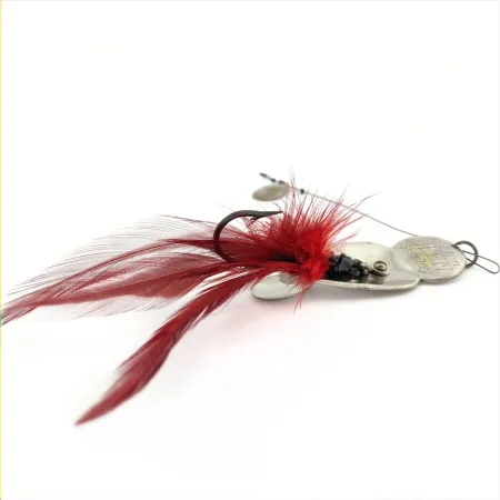 Heddon Queen Stanley Spinnerbait, Nikl, 14g, Červené Peří, #24741