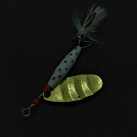Abu Spinnaren Reflex, zlatá, 7 g, trojháček s peřím, #24756