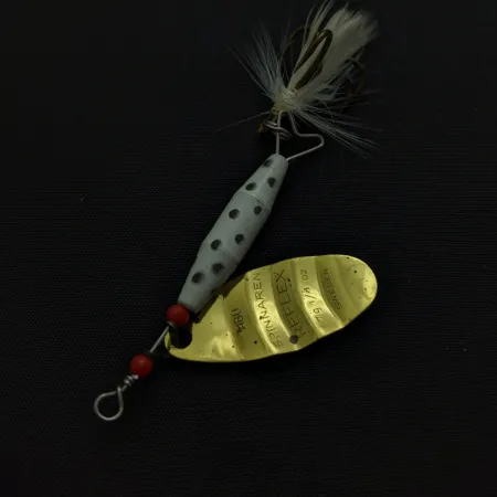 Abu Spinnaren Reflex, zlatá, 7 g, trojháček s peřím, #24756