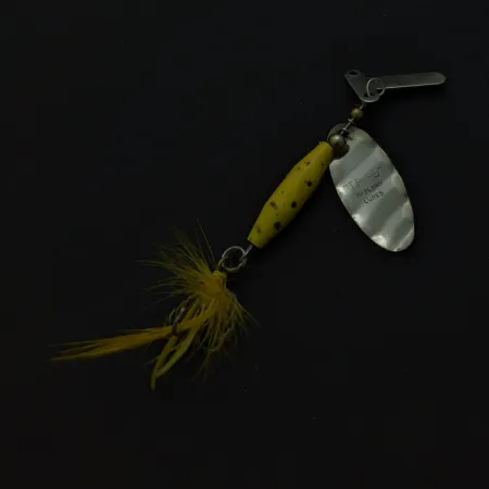 Mar-Lynn Tri-D Spinner, Niklová/Žlutá, 1/4 oz (7 g), Tri-D blades, #24786