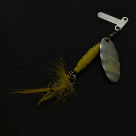 Mar-Lynn Tri-D Spinner, Niklová/Žlutá, 1/4 oz (7 g), Tri-D blades, #24786