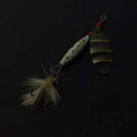 ABU Spinnaren Reflex, Zlatá/Bílá, 7 g, Péřový Trojháček, #24811