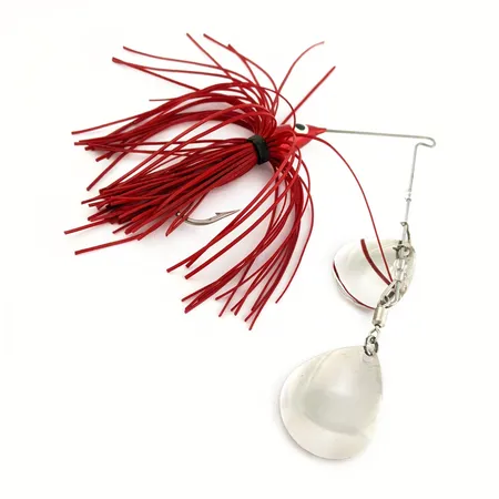 Finny Super Pro Spinnerbait, Nikl/Červená, 17g, Tandem Colorado, #24949