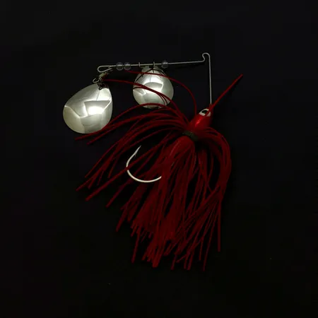 Finny Super Pro Spinnerbait, Nikl/Červená, 17g, Tandem Colorado, #24949