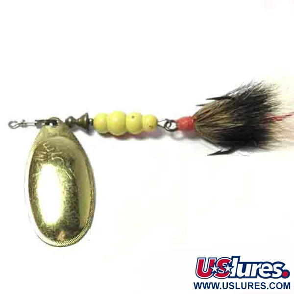 Mepps Aglia Třpytka rotační, Mosaz, 14g, Peří, #0011