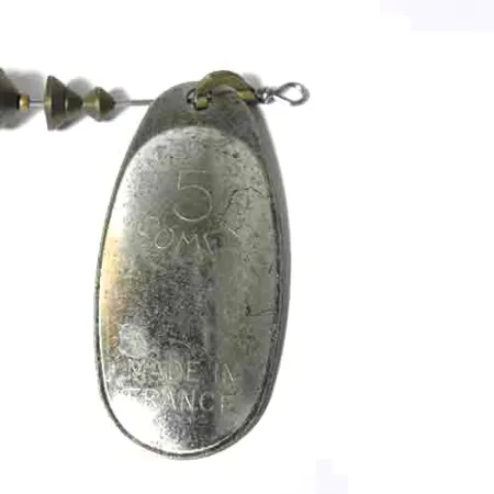 Mepps 5 Comet Mino Třpytka, Šedá / Ocel, 23g, Gumová rybka, #0018