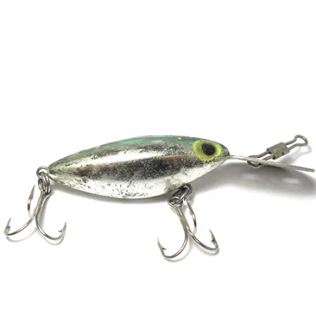 Wobler Storm Hot'N'Tot Thin Fin, Ocelová/Zelená, 6,5g, Kov. lopatka, #0033