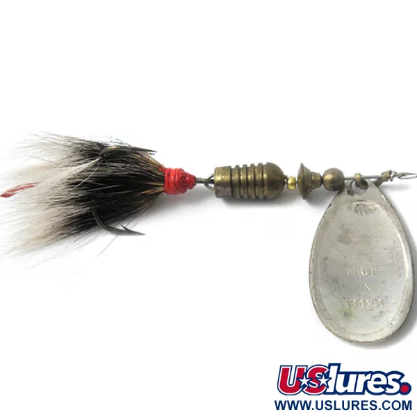 Mepps Aglia 3 Třpytka, Ocel / Červená, 7,3g, Veverčí srst, #0049