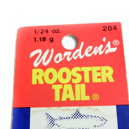 Worden’s Original Rooster Tail Třpytka, Žlutá, 1.18g, Peří, #0182
