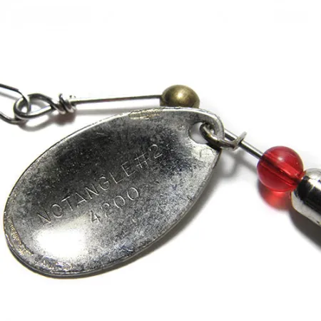 Eppinger Dardevle Notangle 2 Třpytka, Bílá/Červená, 6g, Peří, #0198