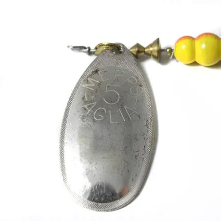 Mepps Aglia 5 Rotační třpytka, Nikl, 14g, Mosazný třmen, #0207