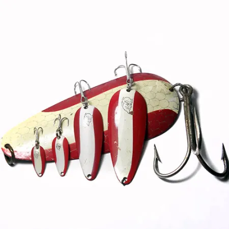 Eppinger Dardevle Huskie Devle Plandavka, Červená / Bílá, 91g, List, #0245