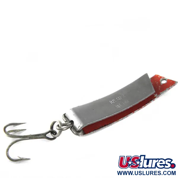 South Bend Super-Duper 506 Třpytka, Nikl/Červená, 7g, Tvar U, #0491