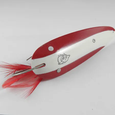 Eppinger Weedless Dardevle Plandavka, Červená/Bílá, 28g, Peří, #0514