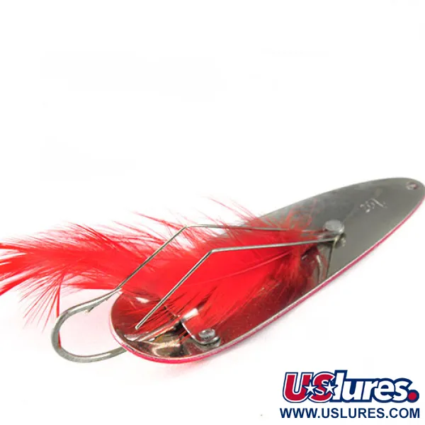 Eppinger Weedless Dardevle Plandavka, Červená/Bílá, 28g, Peří, #0514