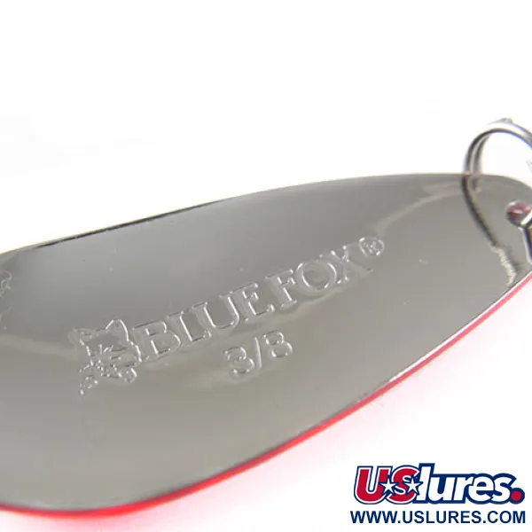 Blue Fox Strobe Tear Drop Spoon Plandačka, Červená/Bílá, 11g, USA, #0540