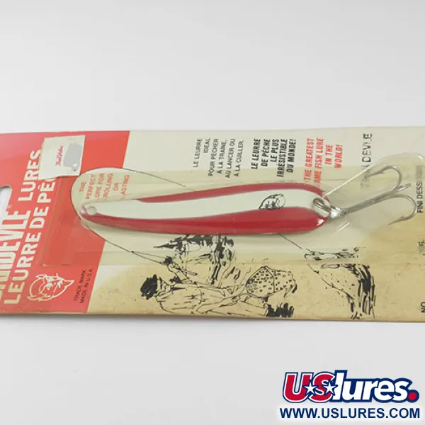 Eppinger Dardevle ThinDevle Plandavka, Červená / Bílá, 11g, Klasika, #0541