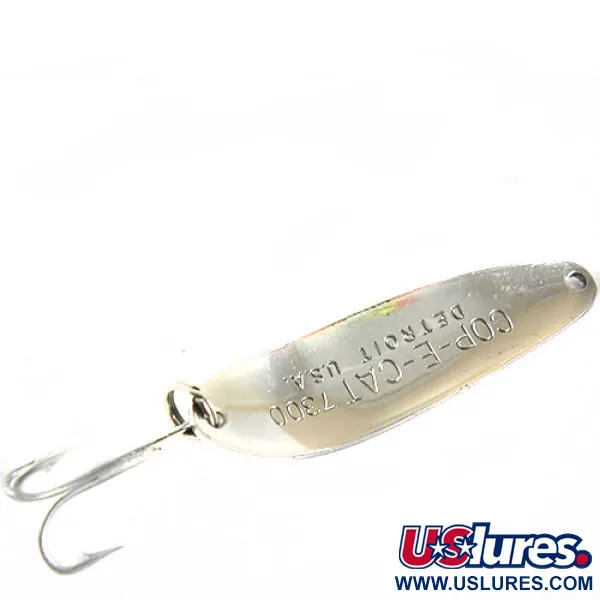 Dardevle Cop-E-Cat 7300 Plandavka, Nikl/Zelená, 10g, Ražba Detroit, #0653