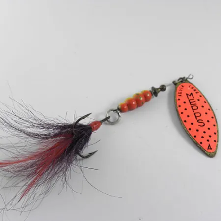 Mepps Aglia Long 4 Dressed Třpytka, Zlatá / Oranžová, 17g, #0667