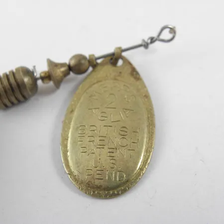 Mepps Aglia 2 Dressed Třpytka, Mosaz, 4,7g, Péřový trojháček, #0714