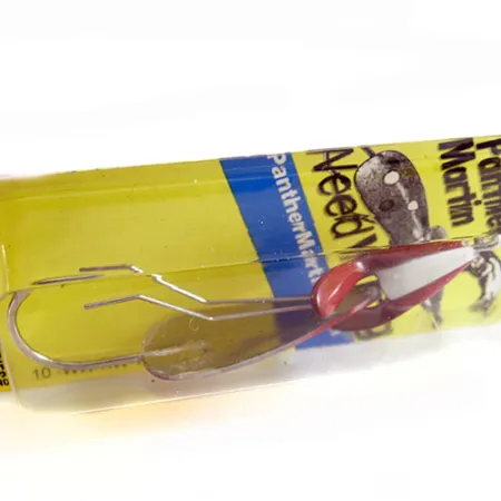 Weedless Panther Martin Weed Wing Plandavka, Červená/Bílá, 17g, Bezháčková, #0742