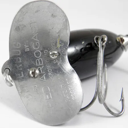 Fred Arbogast Jitterbug Hladinová Nástraha, Nikl / Černá, 14g, #0807