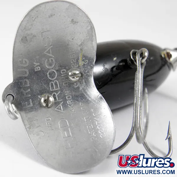 Fred Arbogast Jitterbug Hladinová Nástraha, Nikl / Černá, 14g, #0807