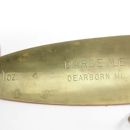 Plandavka Eppinger Dardevle, Bílá/Oranžová/Mosaz, 28g, Mosaz, #0858