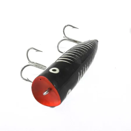 Popper Heddon Chugger Spook, Černo/Bílo/Červený, 14g, Hladinový, #0875