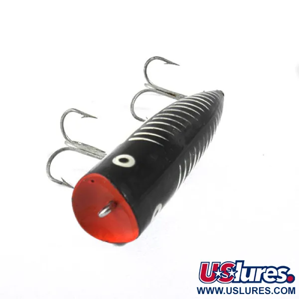 Popper Heddon Chugger Spook, Černo/Bílo/Červený, 14g, Hladinový, #0875