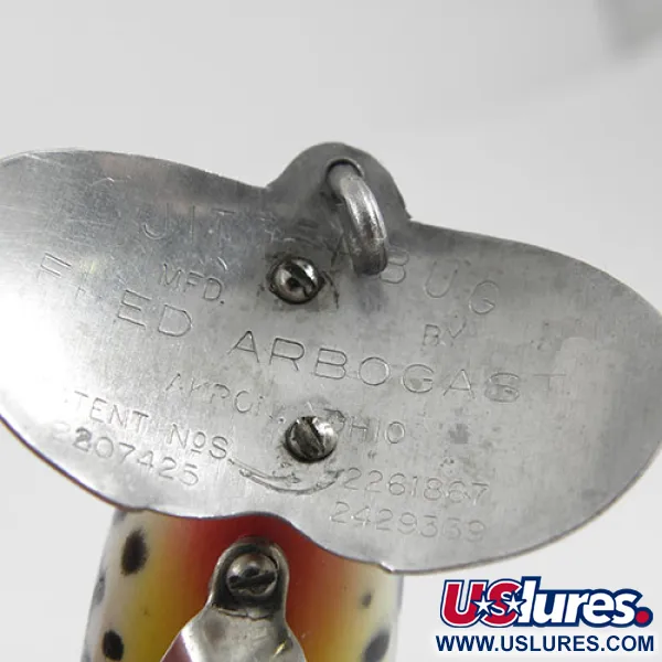 Fred Arbogast Jitterbug Povrchová Nástraha, Tiger, 10g, Vintage, #0880