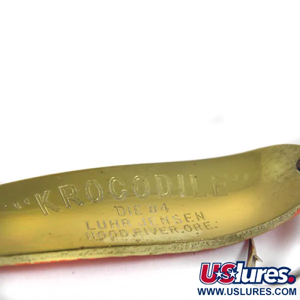 Luhr Jensen Krocodile Die #4 Plandavka, Oranžová/Mosaz, 17g, #0914