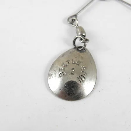 Johnson Beetle Spin Spinnerbait, Nikl / Černá, 3.5g, USA, #0981