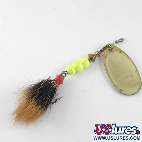 Mepps Aglia Fluo 4 dressed Třpytka, Mosaz/Fluo, 10g, #1085