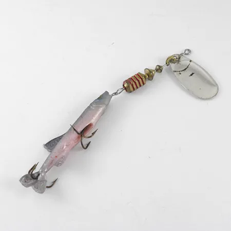 Mepps 3 Comet Mino, Nikl, 9g, gumová rybička, #1086