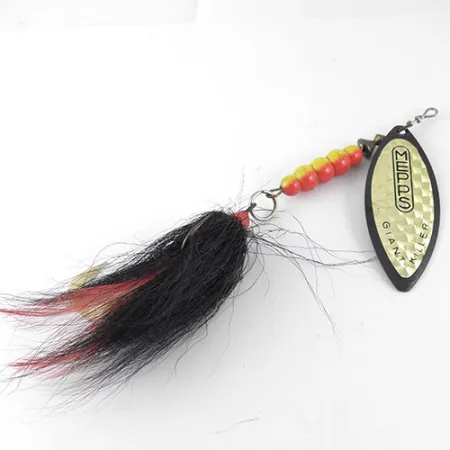 Mepps Giant Killer Rotačka, Černá/Hologram, 30g, Vrbový List, #1088