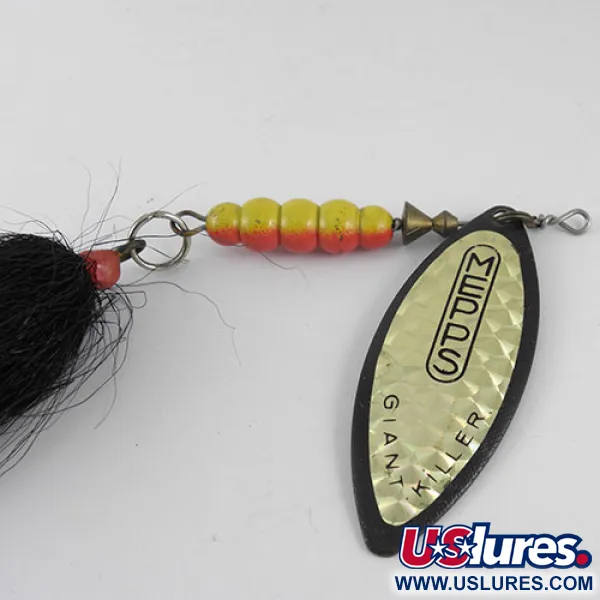 Mepps Giant Killer Rotačka, Černá/Hologram, 30g, Vrbový List, #1088