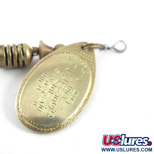 Mepps Aglia 2 Třpytka Rotačka, Mosaz, 4.5g, Originální Design, #1098