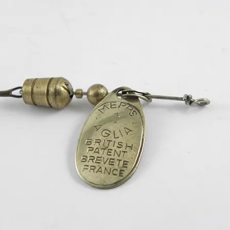 Mepps Aglia 1 Třpytka, Mosaz, 3,5g, Francouzský Patent, #1102